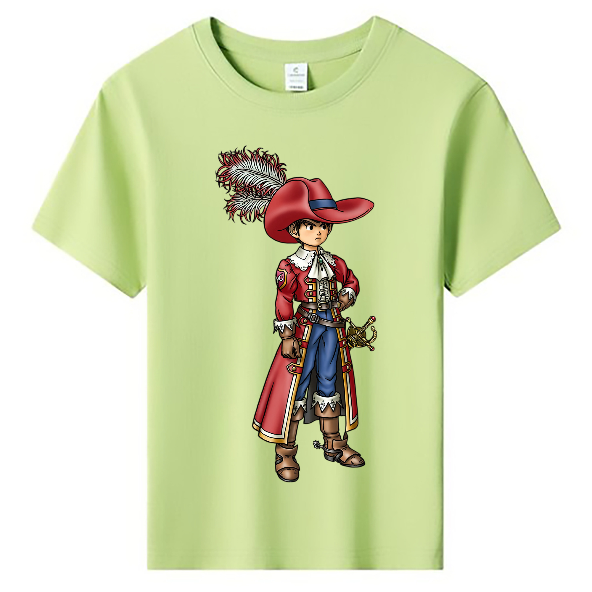 （画像用） ドラゴンクエスト Doragon Kuesuto Dragon Quest 綿100％キッズTシャツ（フロントプリント）